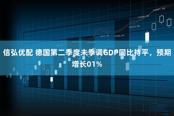 信弘优配 德国第二季度未季调GDP同比持平，预期增长01%