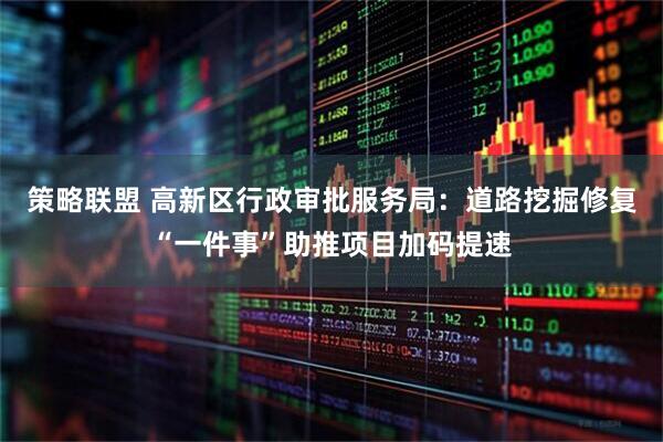 策略联盟 高新区行政审批服务局:道路挖掘修复“一件事”助推项目加码提速